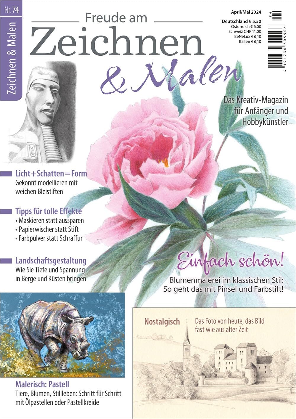 Freude am Zeichnen& Malen 74/2024 Living & Furnishing