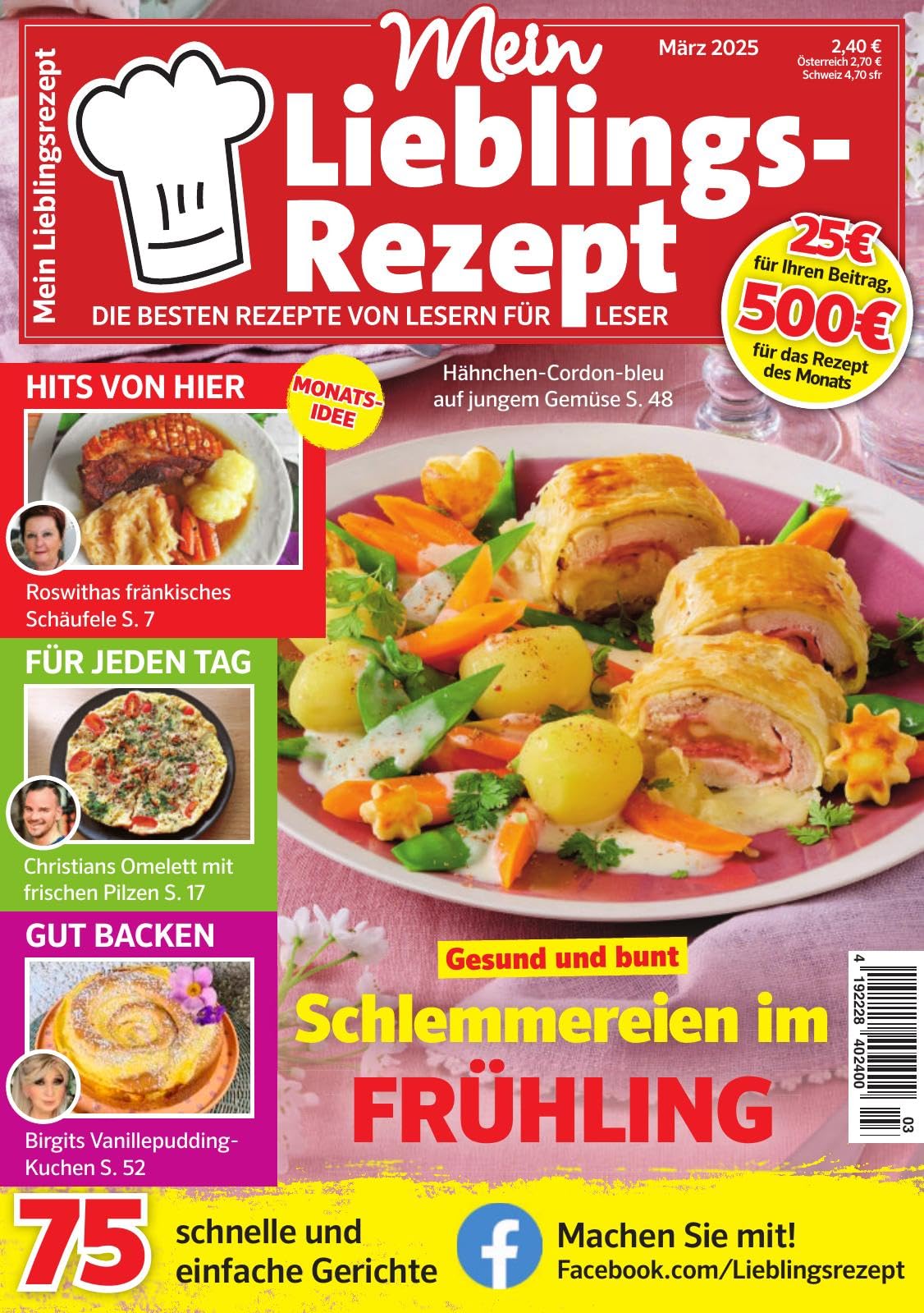 Mein Lieblingsrezept 3/2025 "Schlemmereien im Frühling" Cooking & Enjoying
