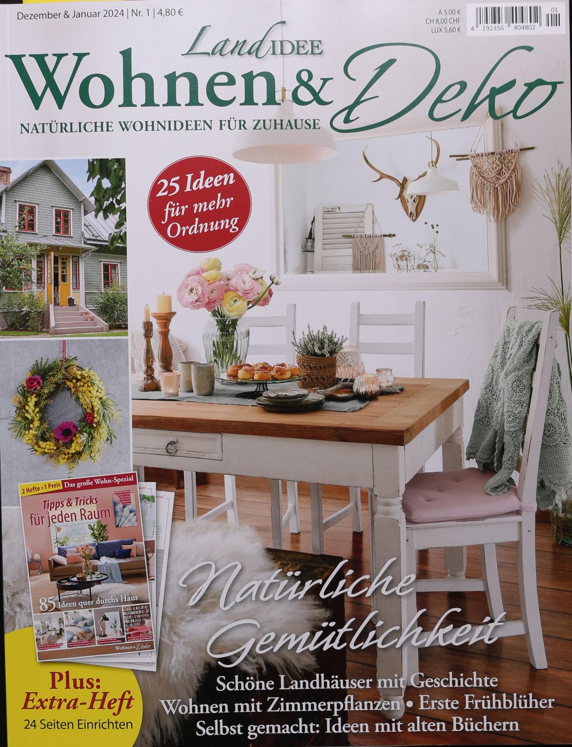 Landidee Wohnen & Deko 1/2024 "Natürliche Gemütlichkeit" Living & Furnishing