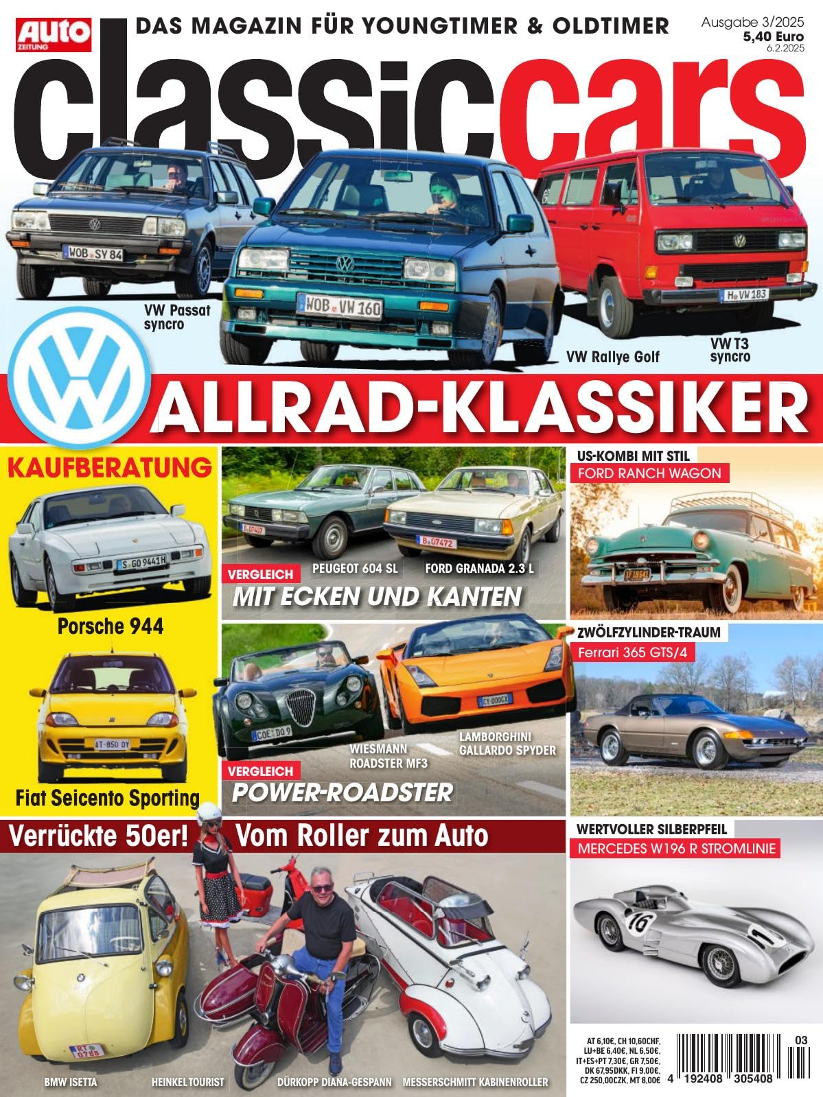 Auto Zeitung Classic Cars 3/2025 "Allrad-Klassiker" Business & Technology