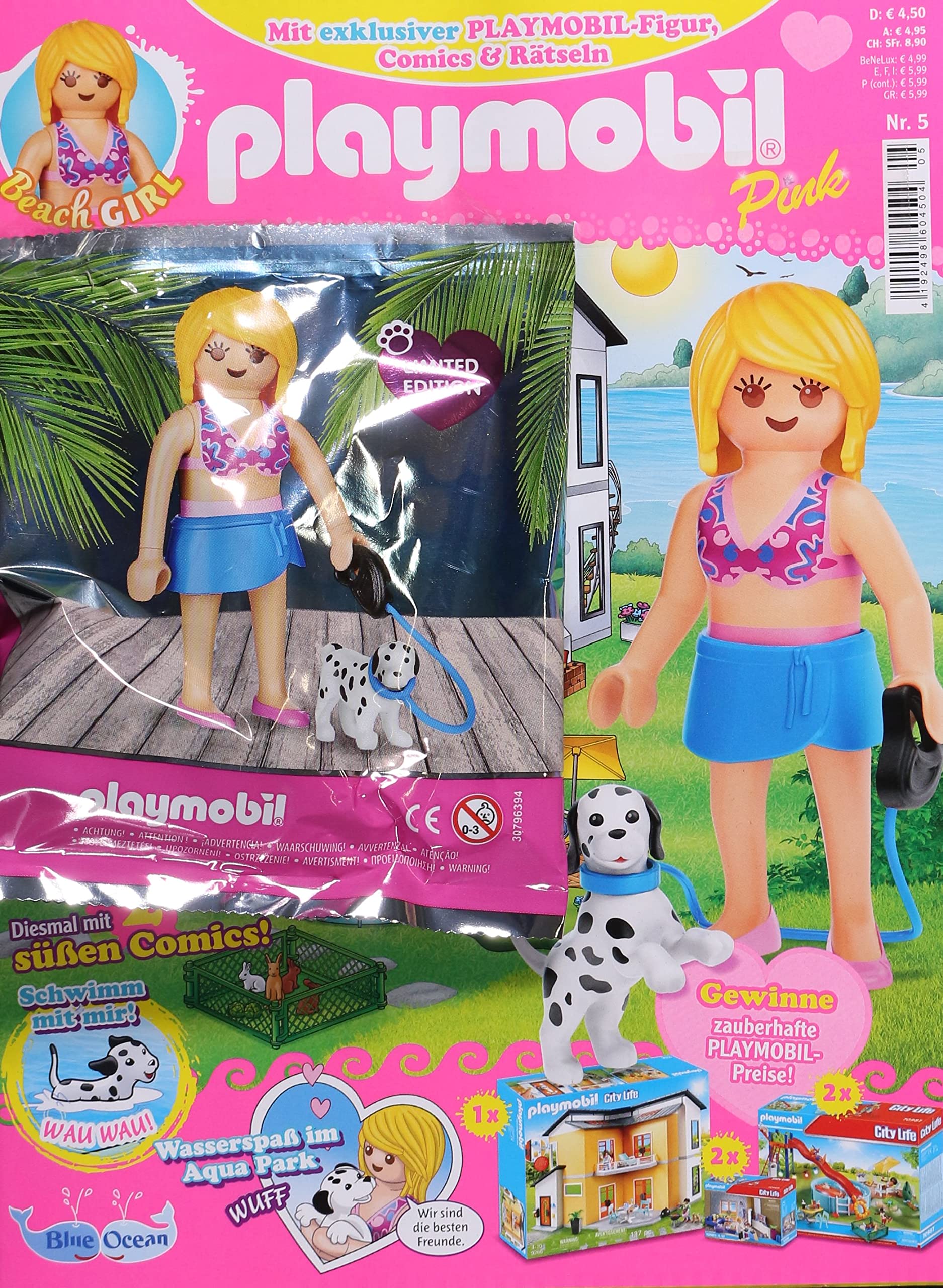 Playmobil Pink 5/2022 "Extra: Strandgirl mit Hund" Young adult books