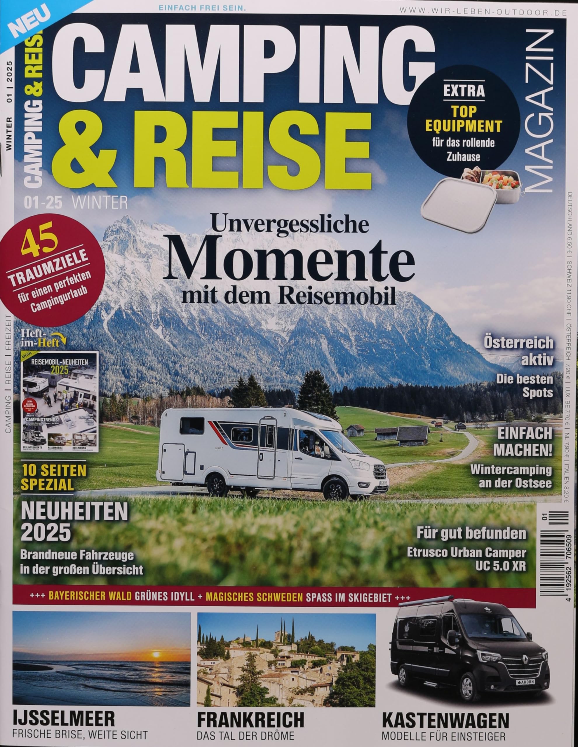 Camping & Reise 1/2025 "Unvergessliche Momente mit dem Reisemobil" Travel