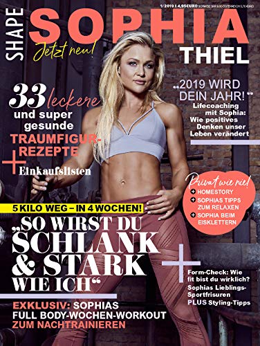 Shape SH Sophia Thiel 1/2019 "So wirst du Schlank & Stark" Books