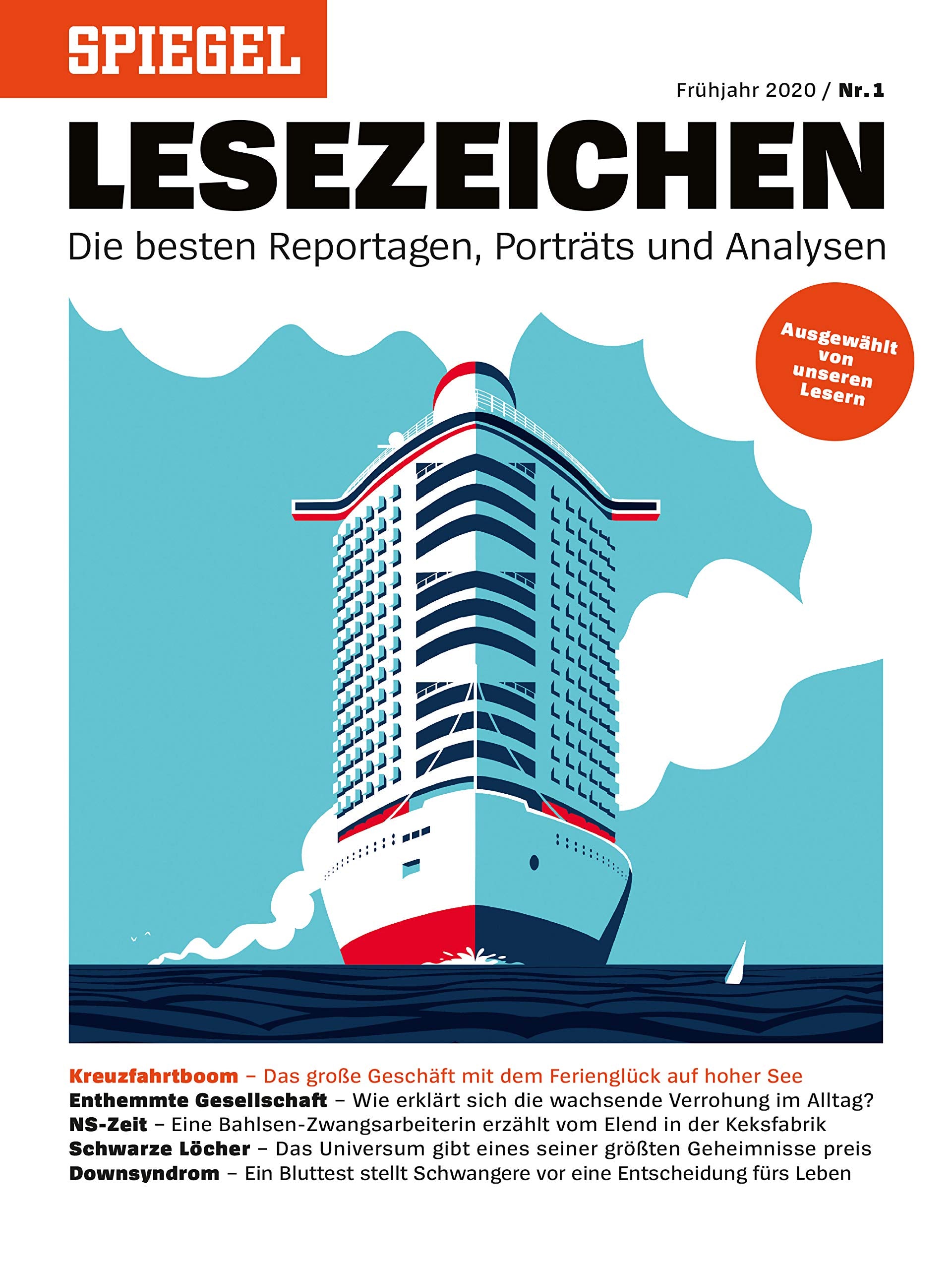 SPIEGEL LESEZEICHEN 1/2020 "Reportagen, Porträts und Analysen" Books