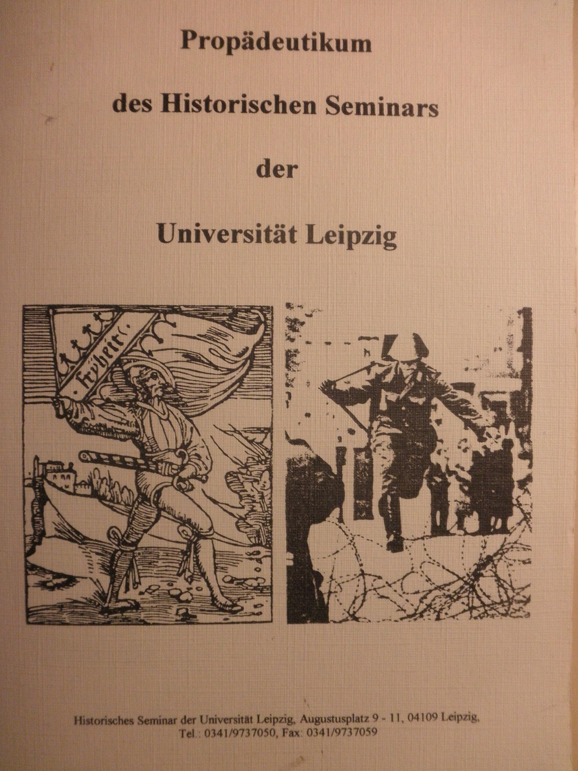 Propädeutikum des Historischen Seminars der Universität Leipzig Books