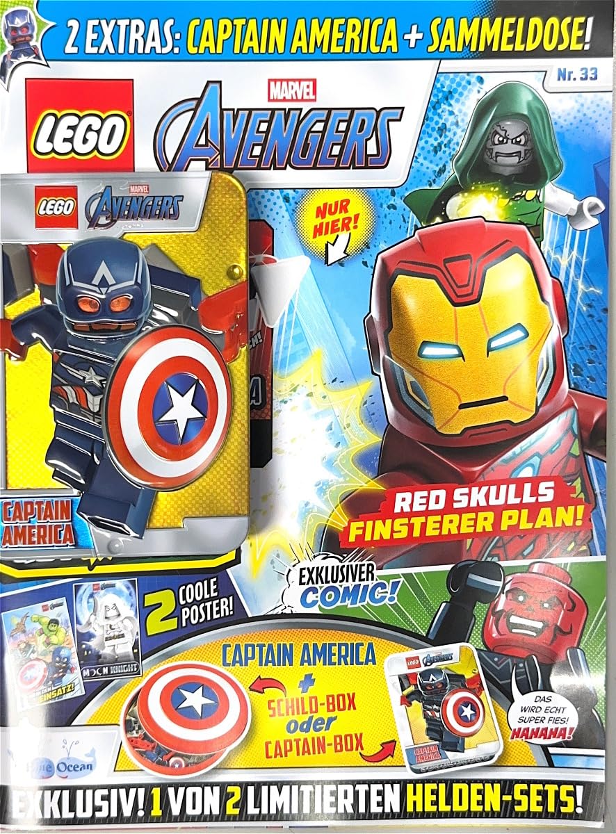 LEGO Marvel Avengers 33/2025 "Extra: Captain America + Sammeldose" Books