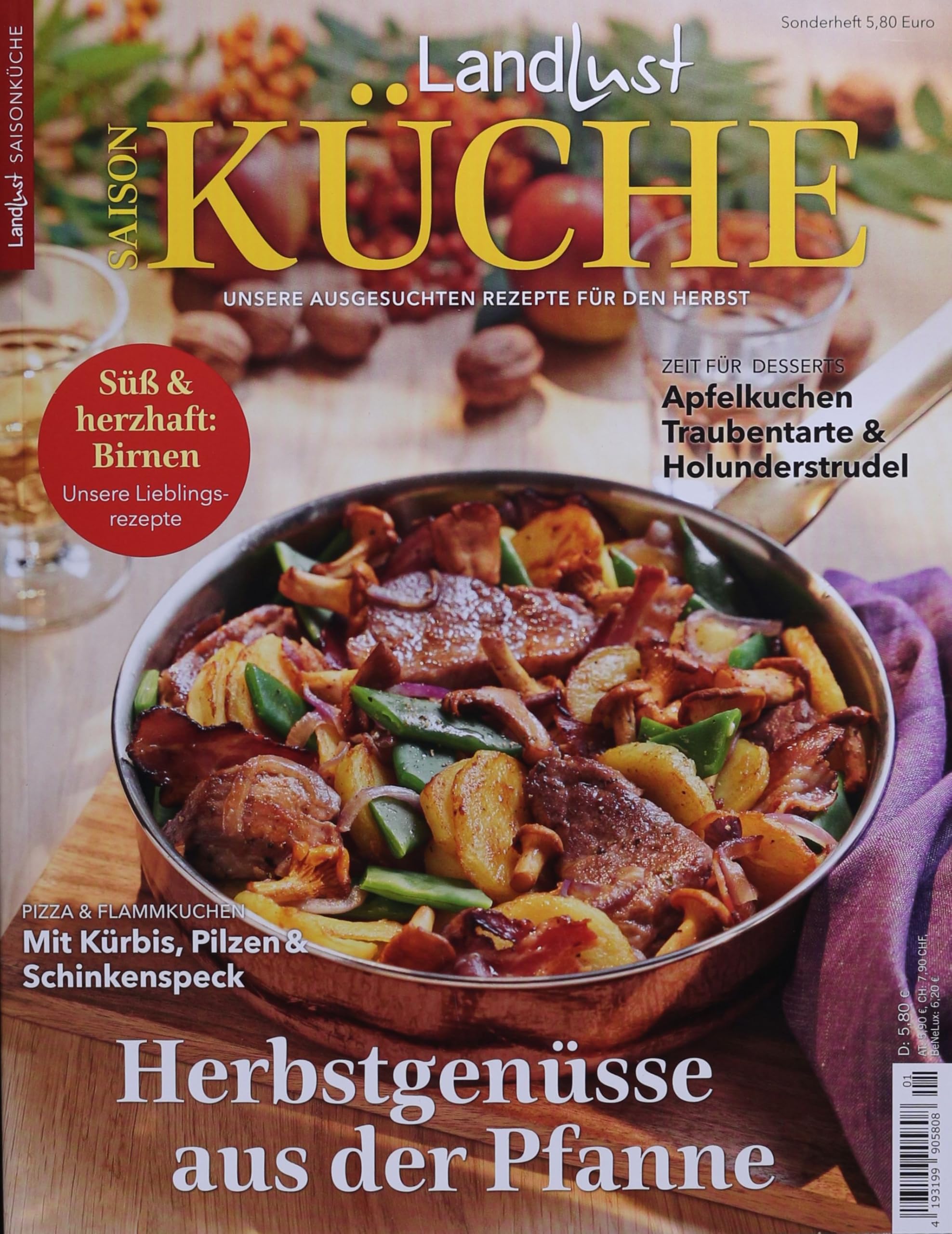 Landlust Extraheft 1/2024 "Herbstküche: Herbstgenüsse aus der Pfanne" Living & Furnishing