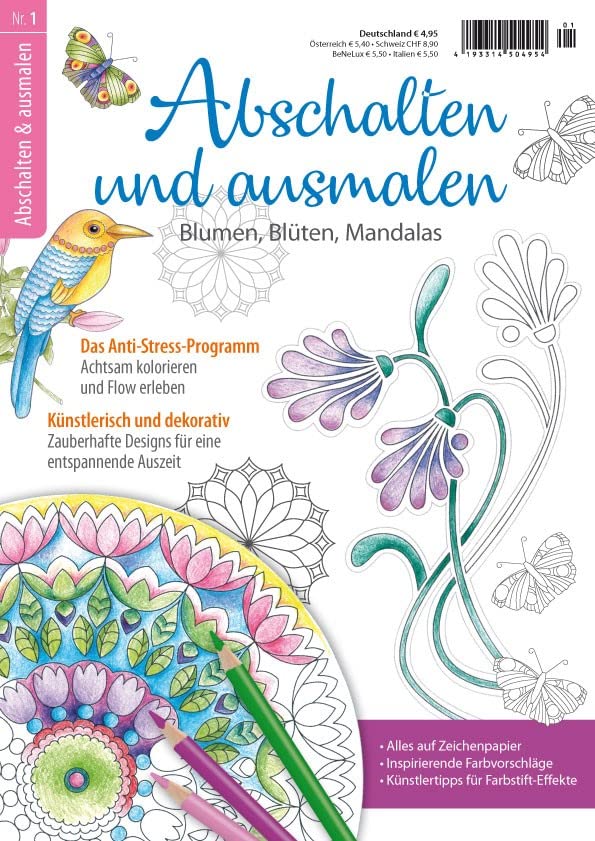 Abschalten und ausmalen 1/2021 "Blumen,Blüten & Mandalas" Parents & Children