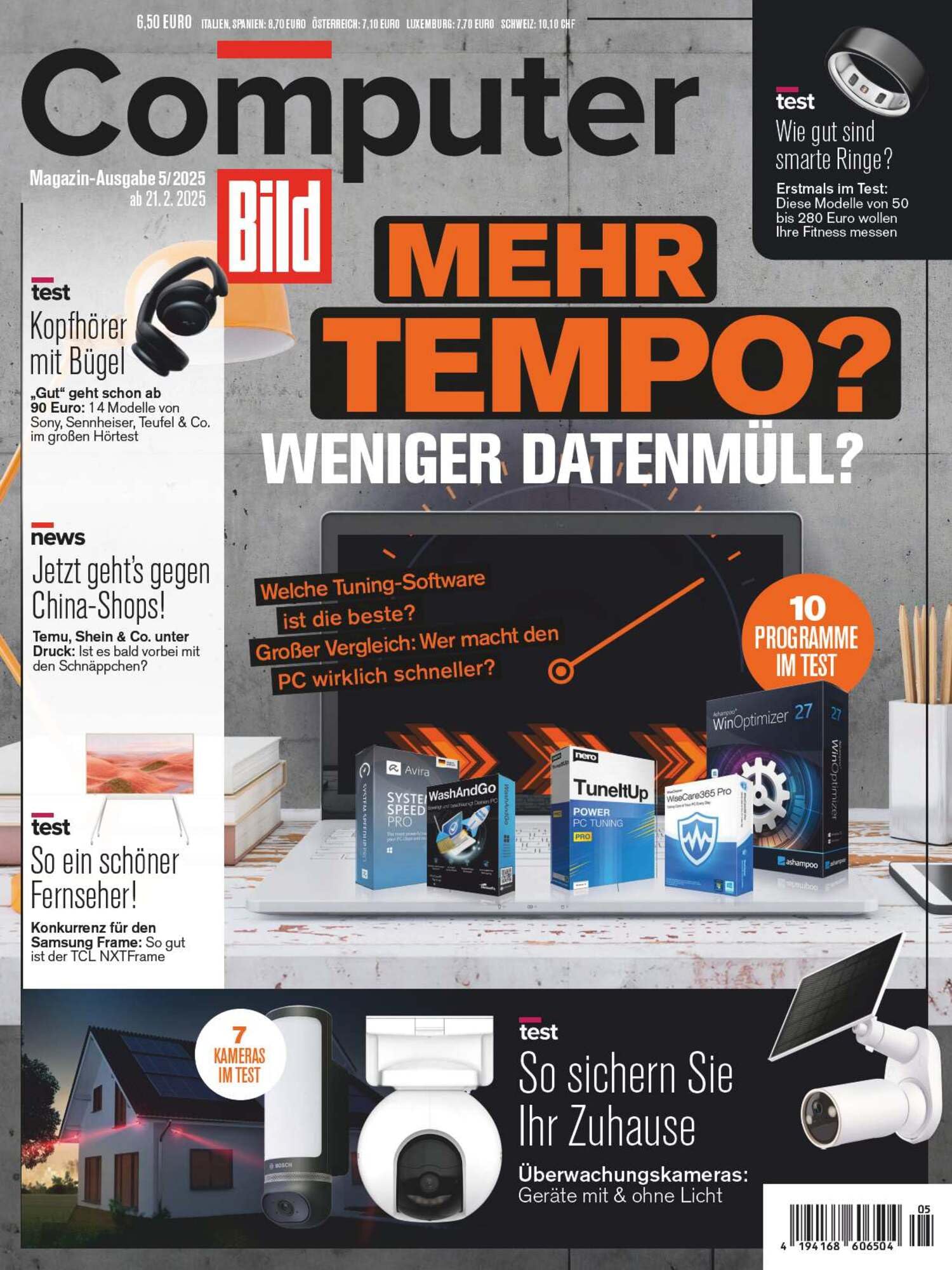 Computer Bild Magazin 5/2025 "Mehr Tempo? Weniger Datenmüller" Computer Science