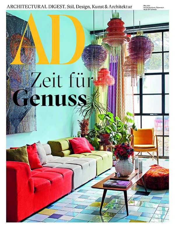 AD Architectural Digest 5/2021 "Zeit für Genuß" Living & Furnishing