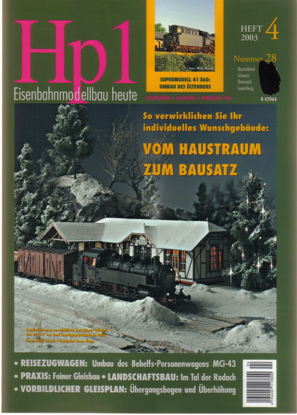 Hp 1 Eisenbahnmodellbau heute Heft 4/2003 Nummer 28 Books