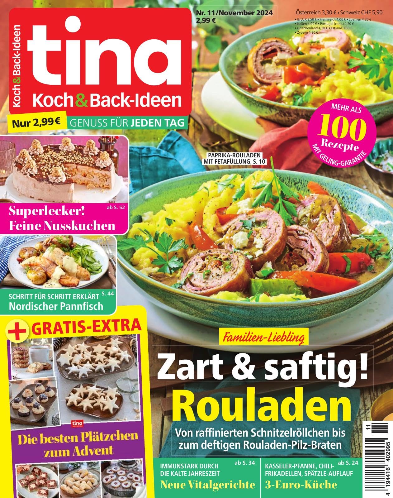 Tina Koch & Backideen 11/2024 "Zart & saftig! Rouladen" Cooking & Enjoying
