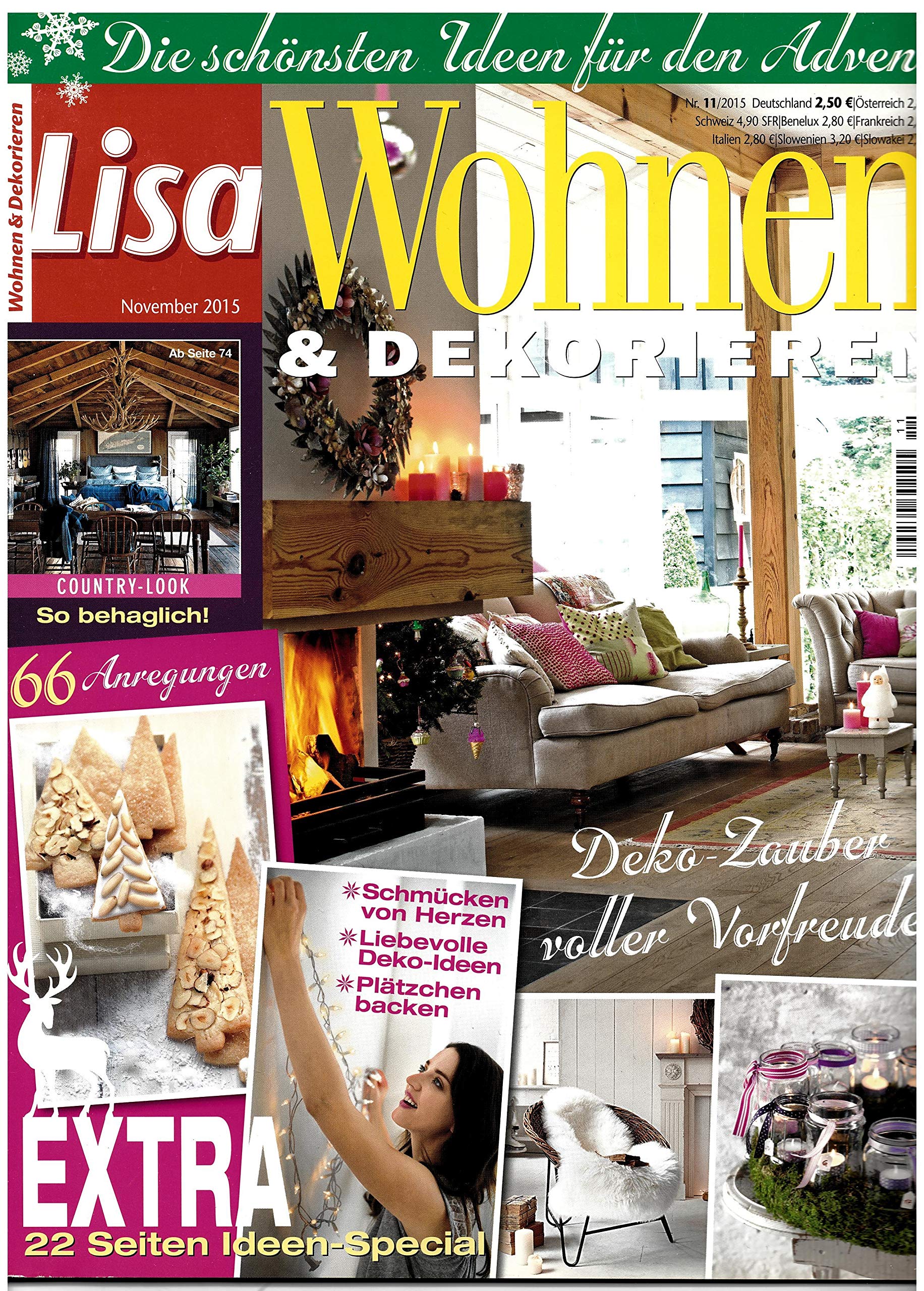 Lisa Wohnen & Dekorieren 11/2015 "Deko-Zauber voller Vorfreude" Books