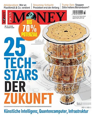 Focus Money 33/2025 "25 Tech-Stars der Zukunft" Books