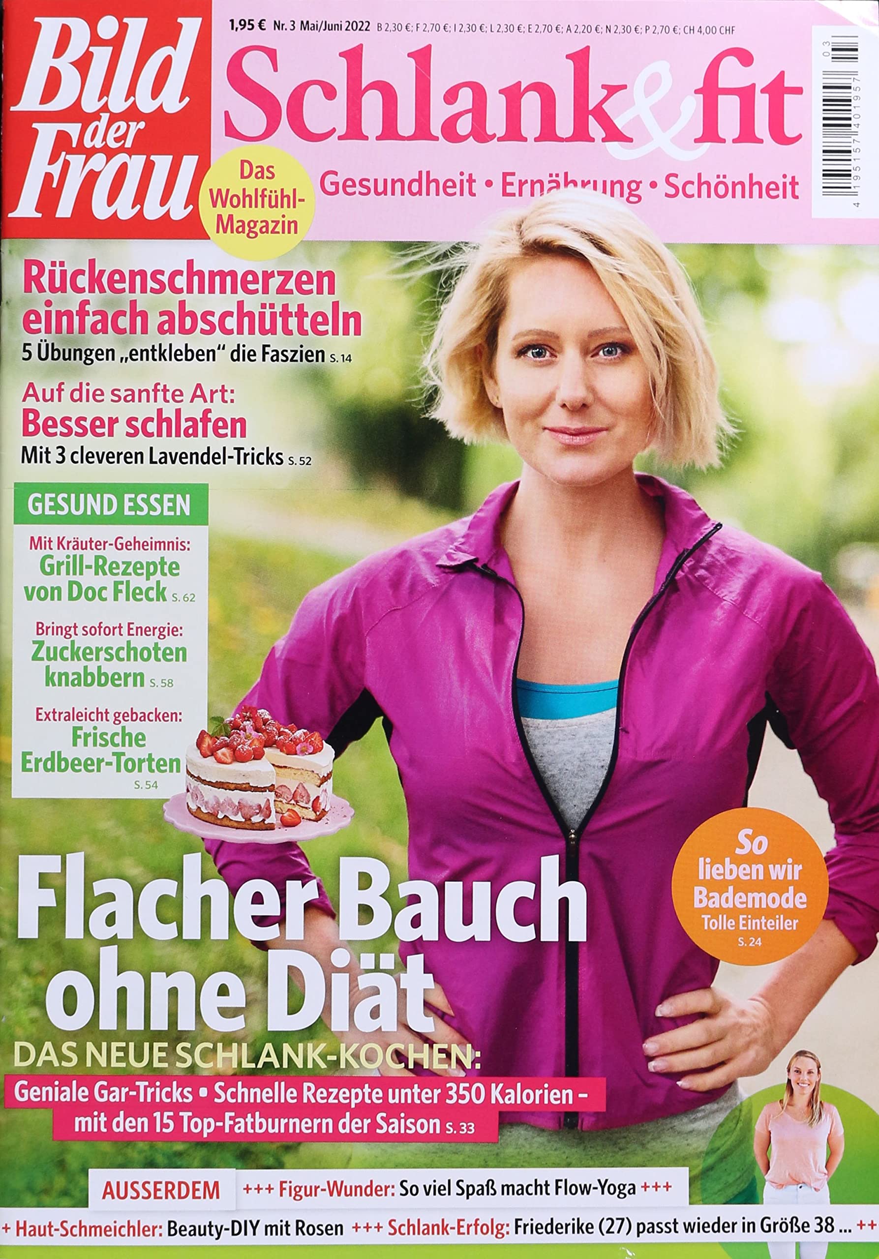 Bild der Frau Schlank & F 3/2022 "Flacher Bauch ohne Diät" book
