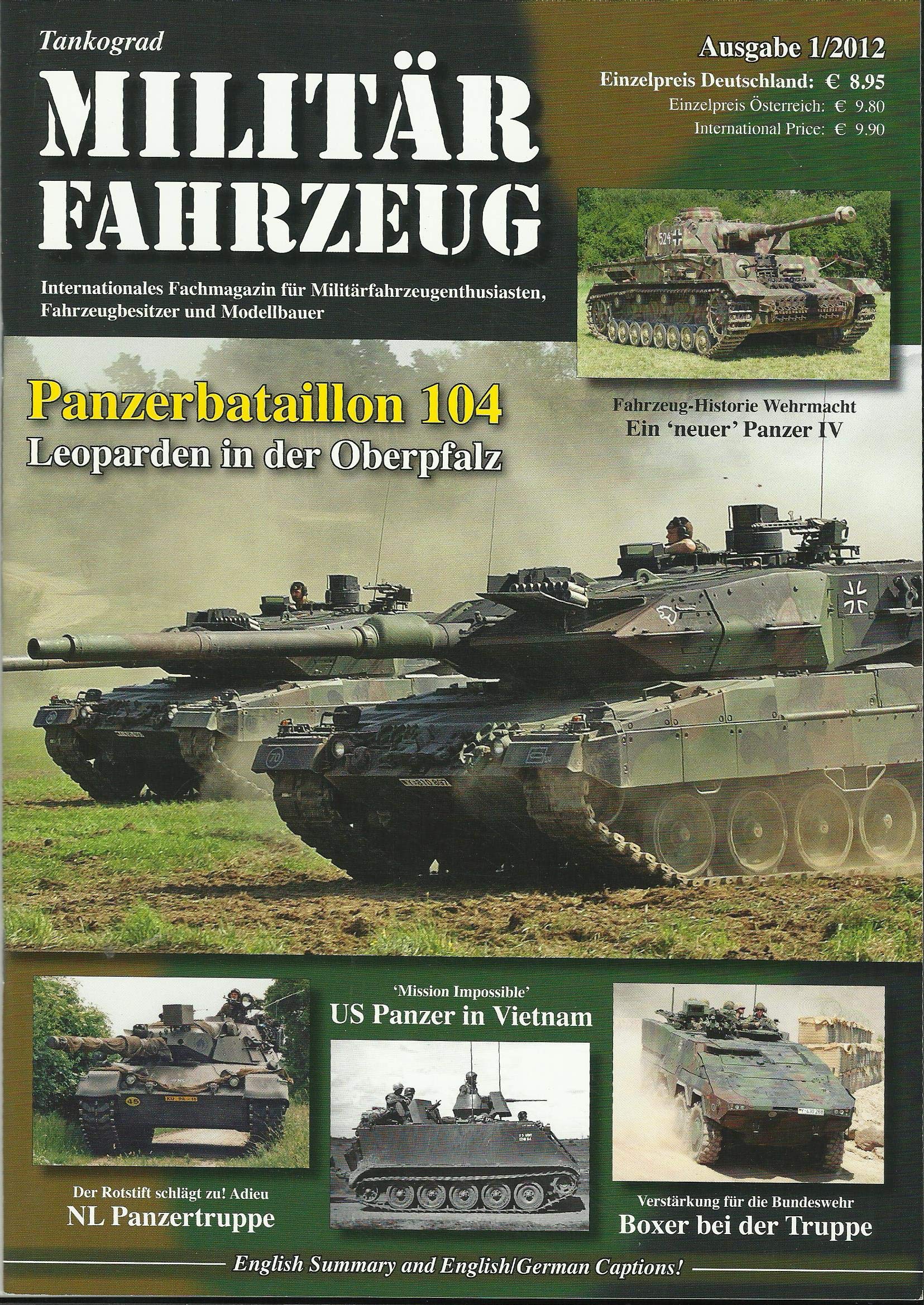 Tankograd Militärfahrzeuge - Das Magazn für Enthusiasten, Fahrzeugbesitzer und Modelbauer - includes comprehensive English Summary and English/German Capütions! Books
