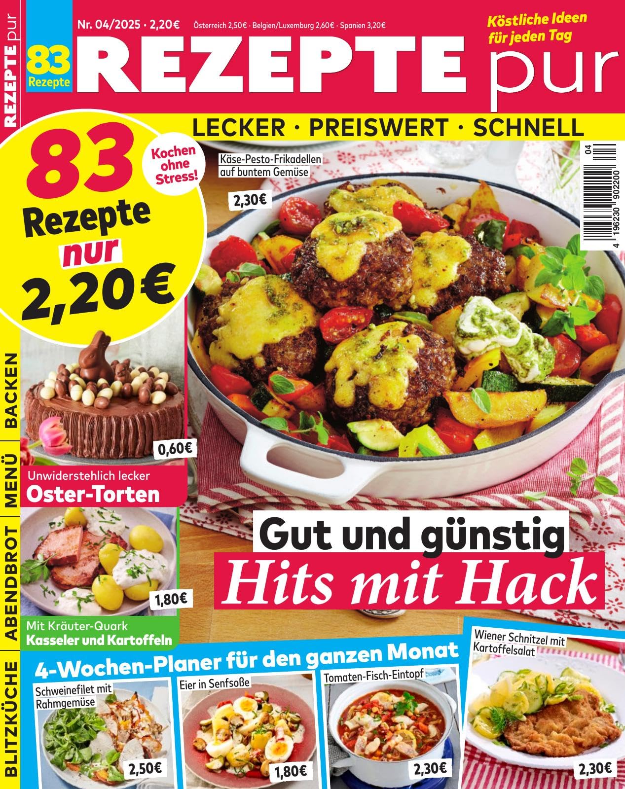 Rezepte pur 4/2025 "Gut und günstig Hits mit Hack" Cooking & Enjoying