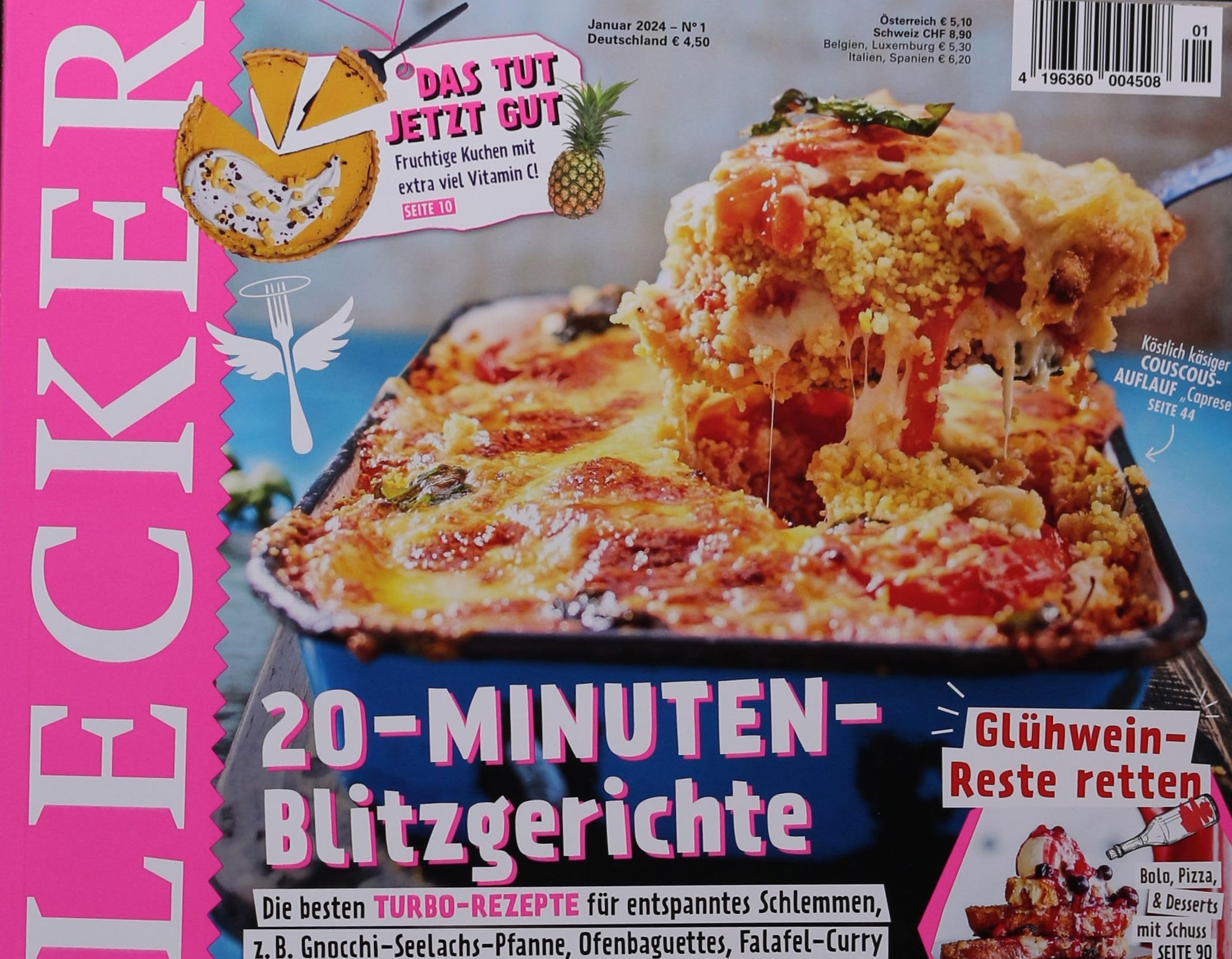 Lecker 1/2024 "20-Minuten-Blitzgerichte" Cooking & Enjoying