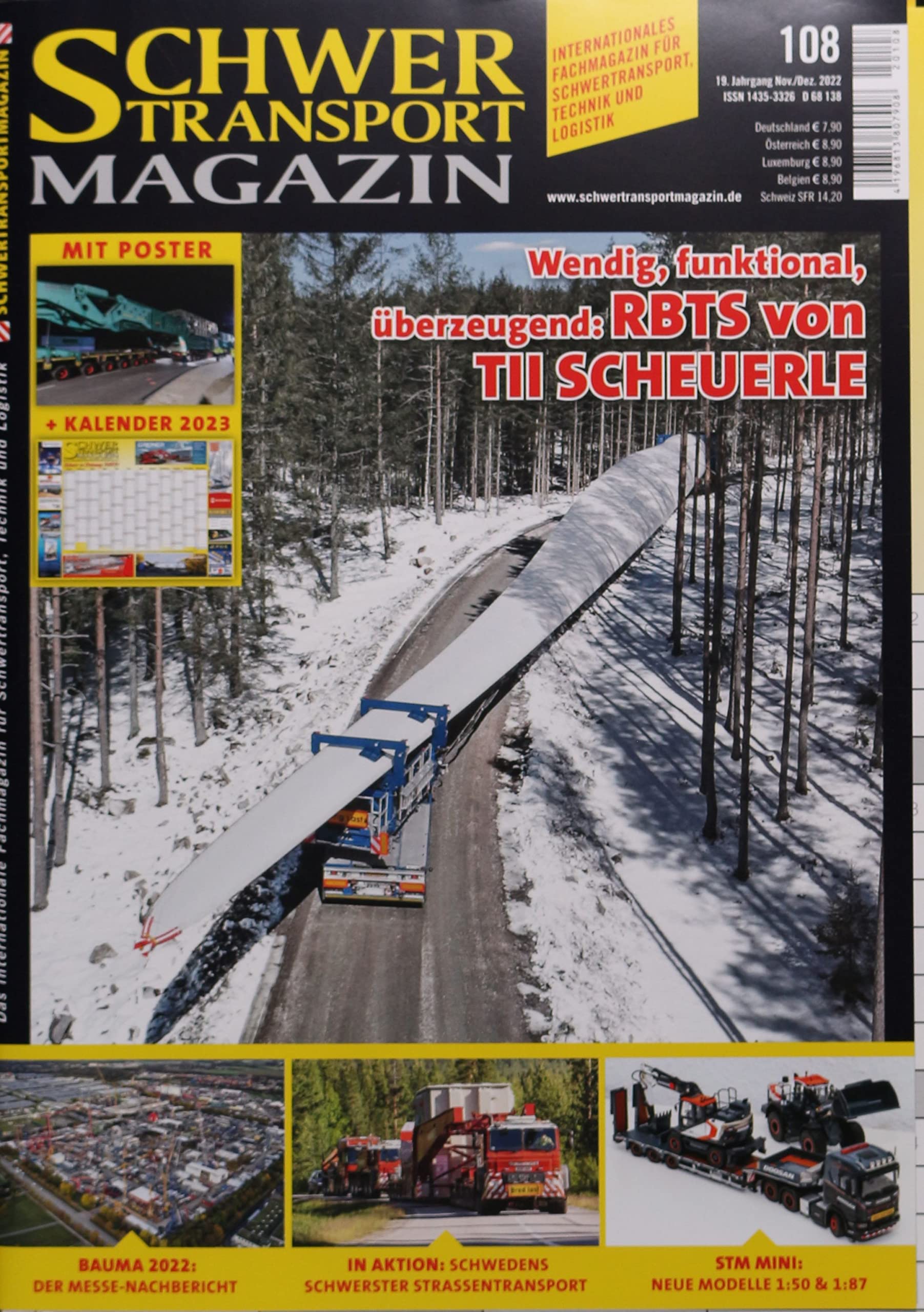 SCHWERTRANSPORT MAGAZIN 108/2022 "RBTS von TIL SCHEUERLE" Business & Technology