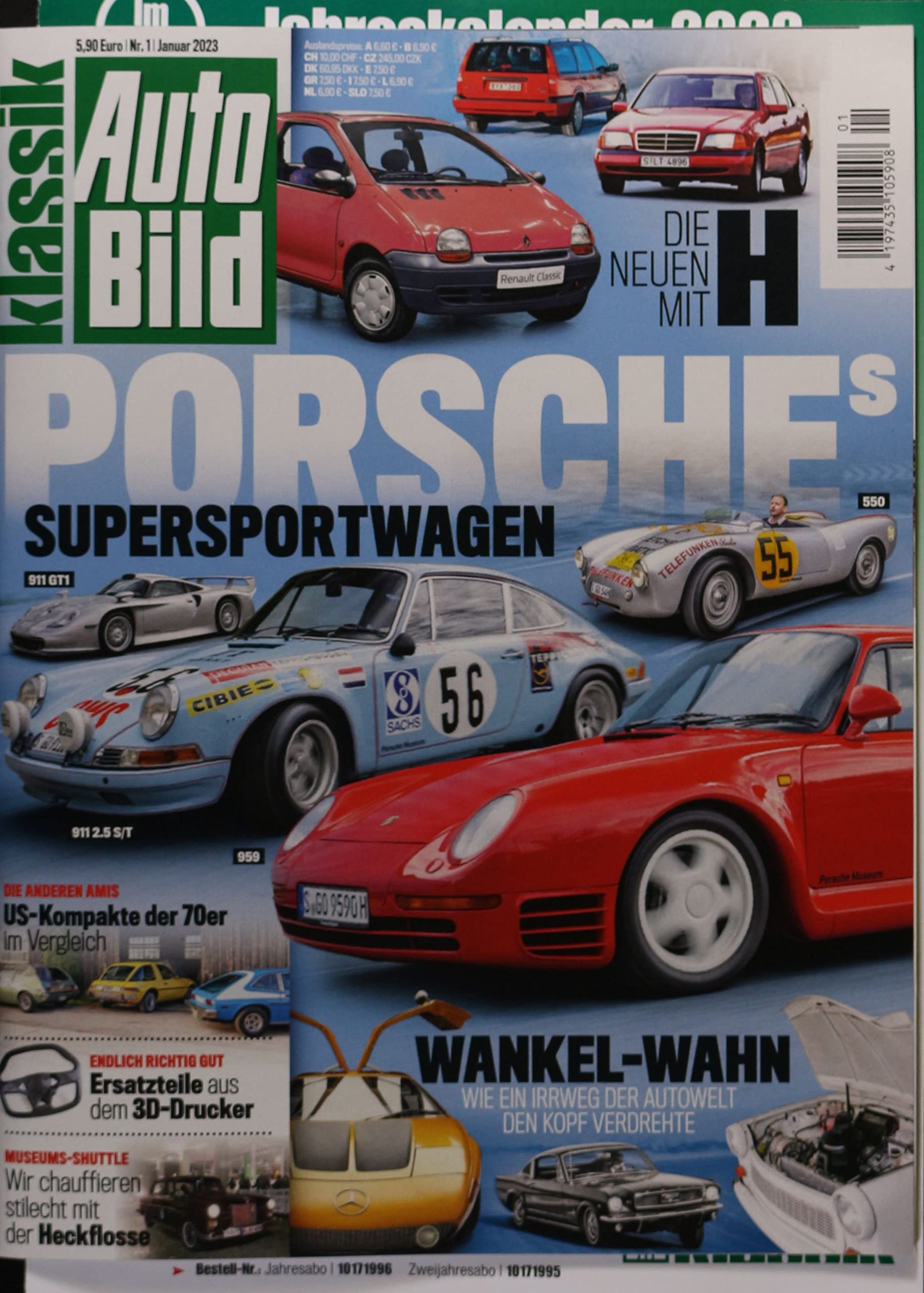 AUTO BILD KLASSIK 1/2023 "Porsches Supersportwagen" Business & Technology