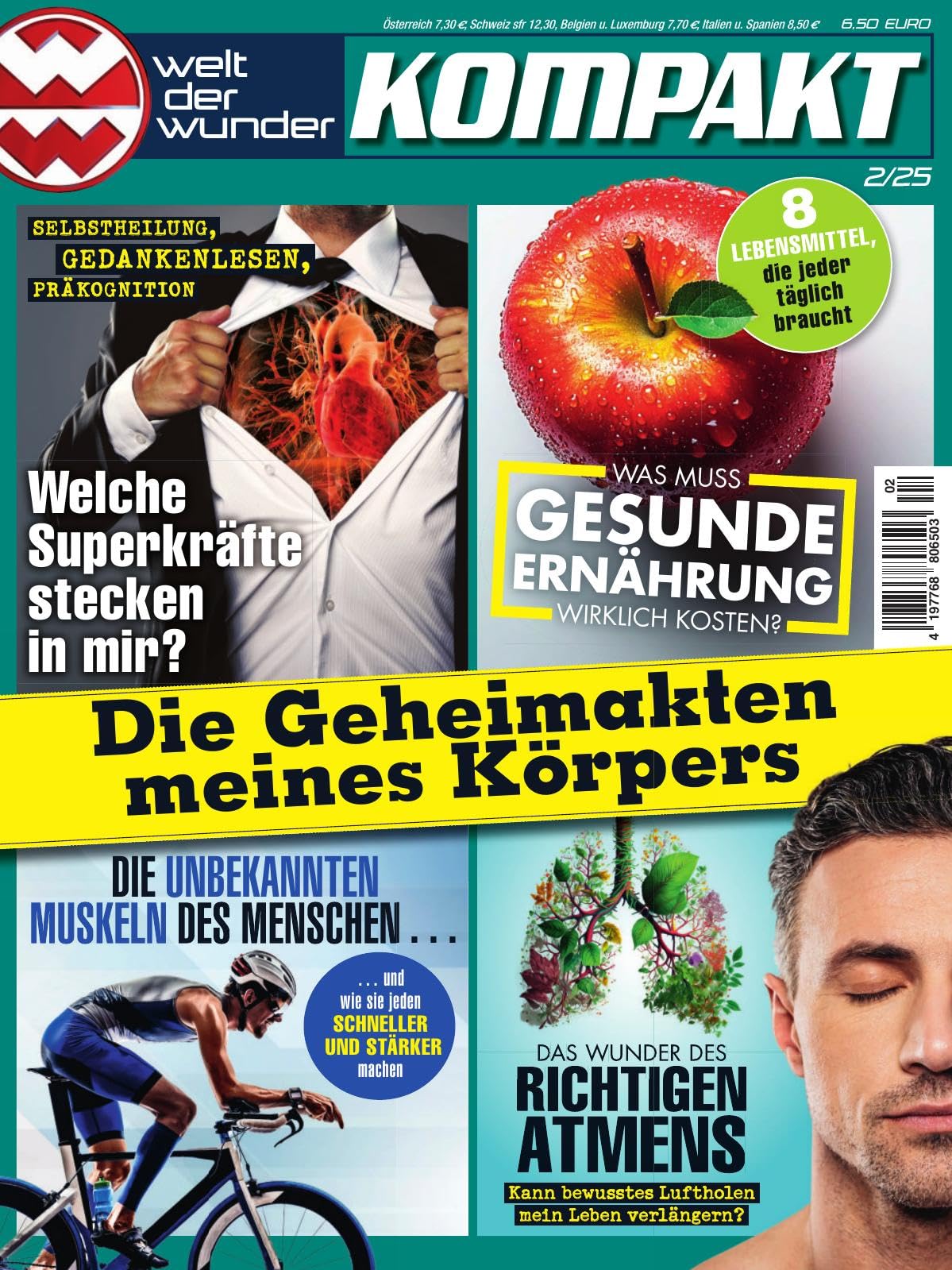 Welt der Wunder kompakt 2/2025 "Die Geheimakten meines Körpers" Hobbies & Crafts