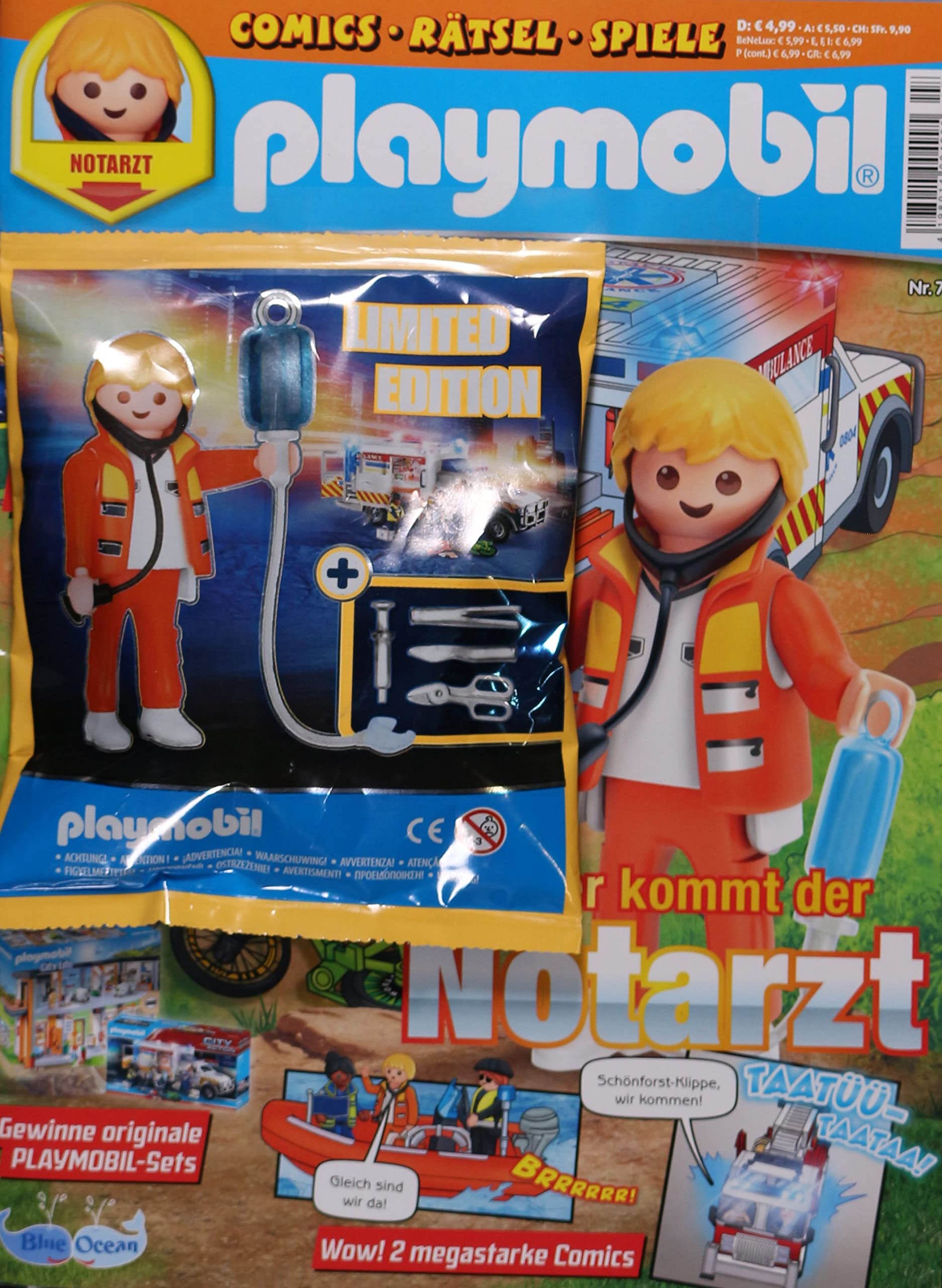 Playmobil Magazin 7/2022 "Extra: Notarzt" Young adult books