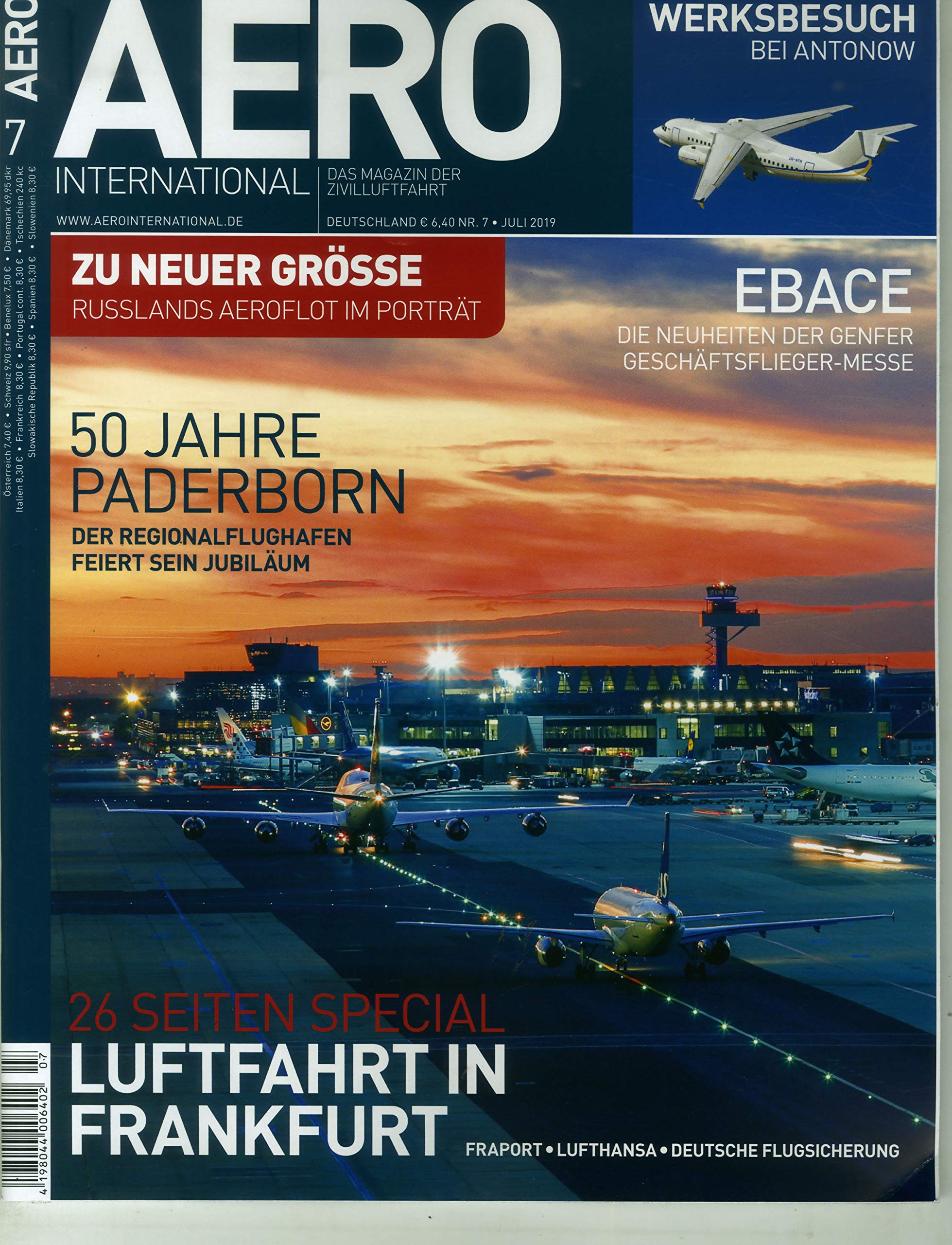 Aero International 7/2019 "Luftfahrt in Frankfurt" Books
