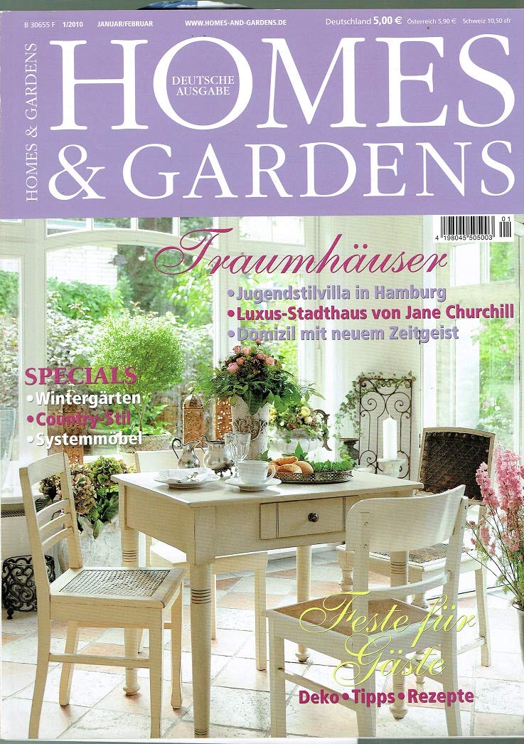 Homes & Gardens Deutsche Ausgabe 1/2010 Januar/Februar Books