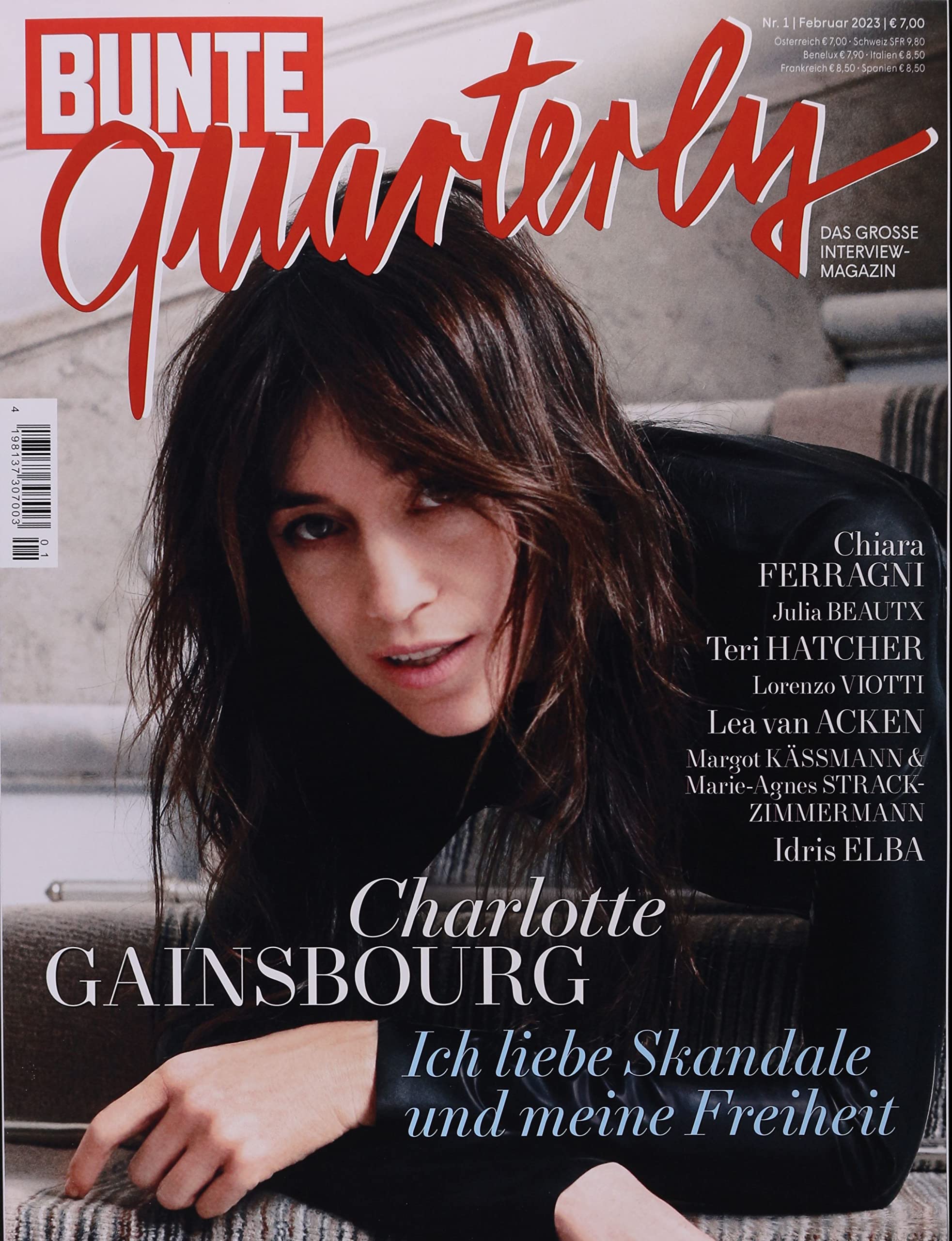 BUNTE quarterly 1/2023 "Charlotte Gainsbourg" Lifestyle