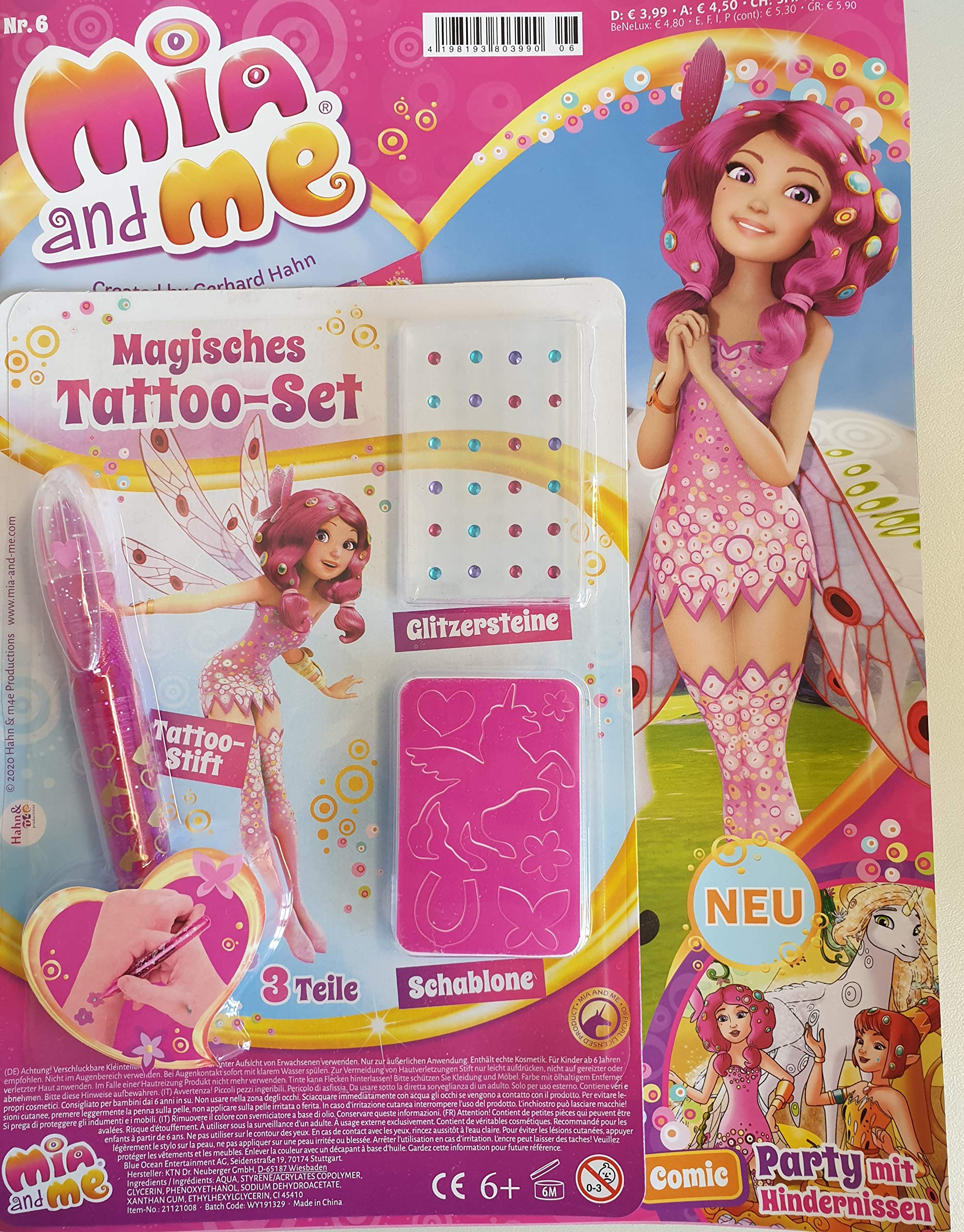 Mia and Me 6/2020 "Magisches Tatoo-Set" Books