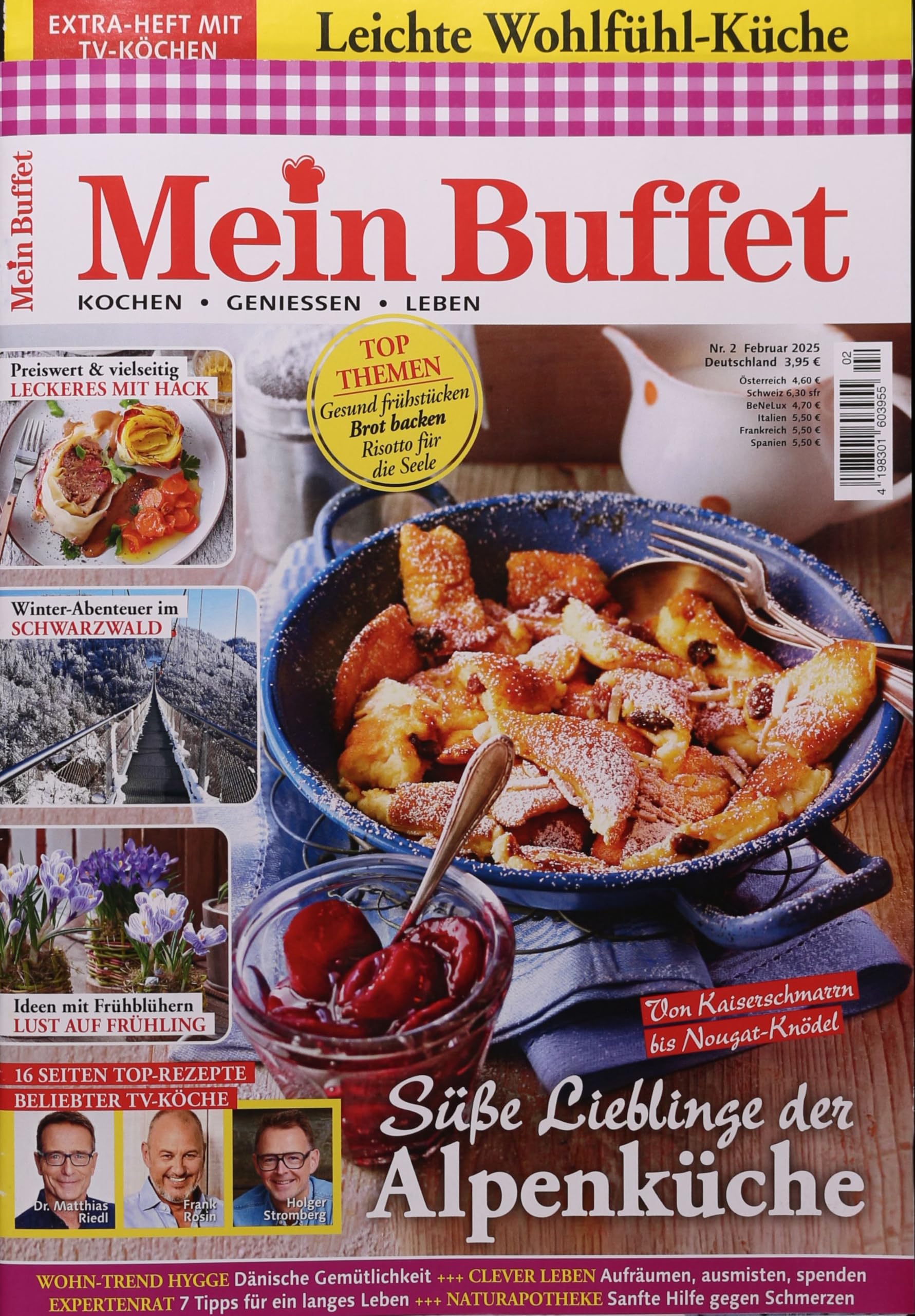 Mein Buffet 2/2025 "Süße Lieblinge der Alpenküche" Cooking & Enjoying