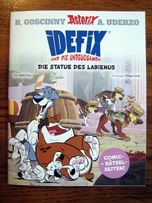 Asterix Comic - IDEFIX und die Unbeugsamen Die Statue des Labienus - A5 Comic + Rätselseiten Manga