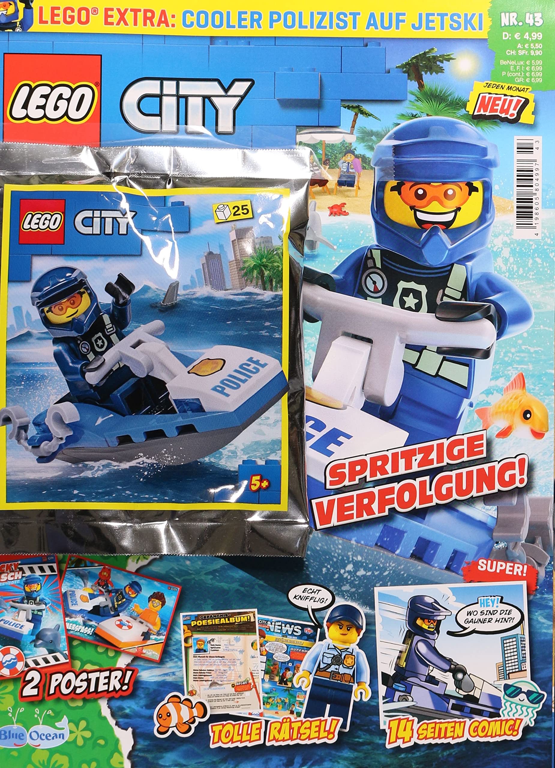 LEGO City 43/2022 "Extra: Polizist auf Jetski" Young adult books