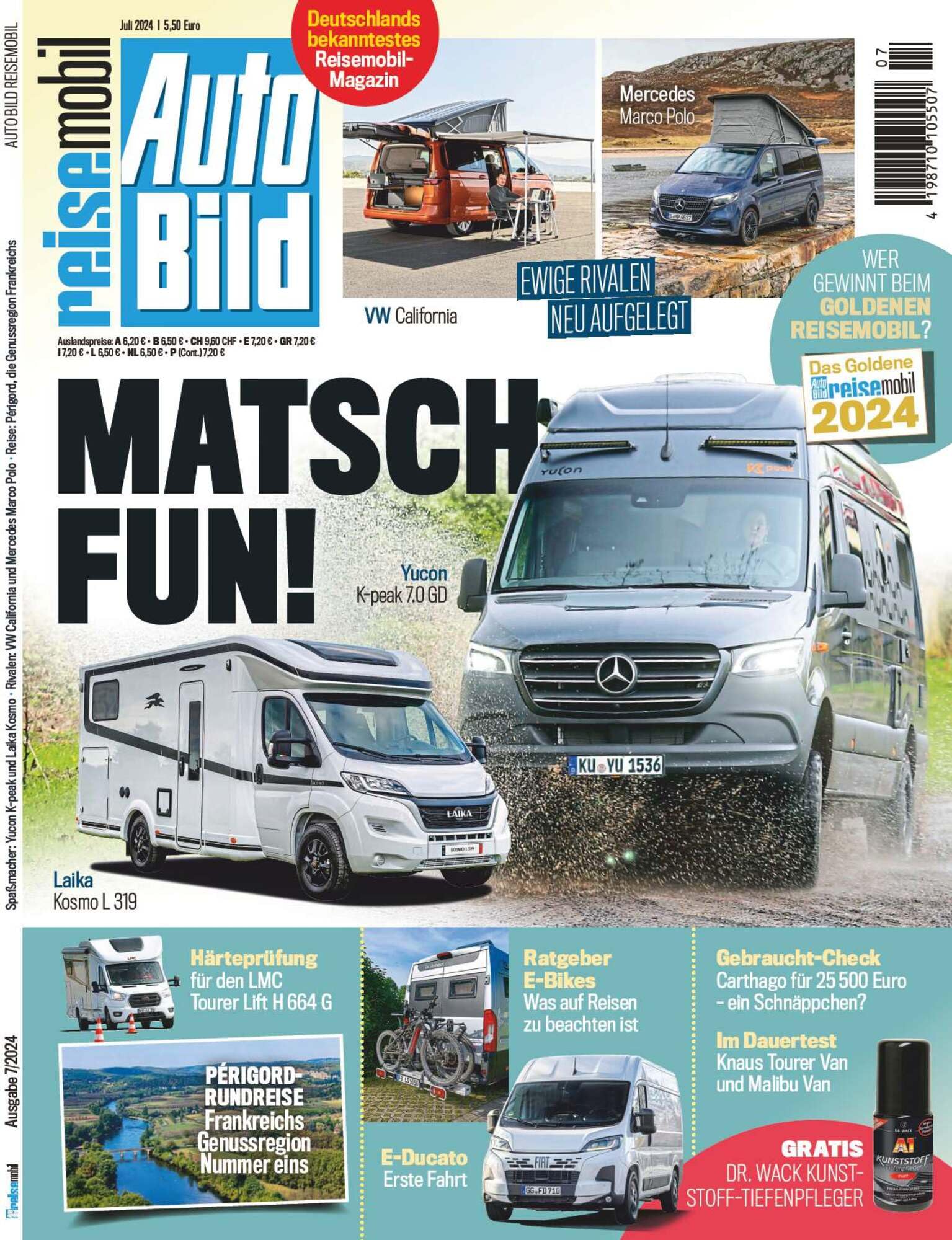 AUTO BILD reisemobil 7/2024 "Matsch-Fun!" Travel
