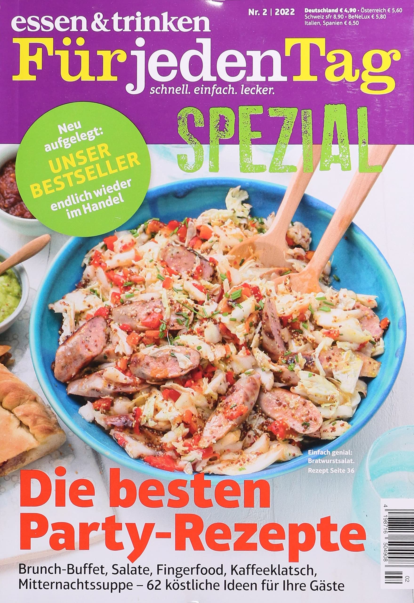 Essen & Trinken F.j.T. Sp 2/2022 "Die besten Party-Rezepte" Cooking & Enjoying