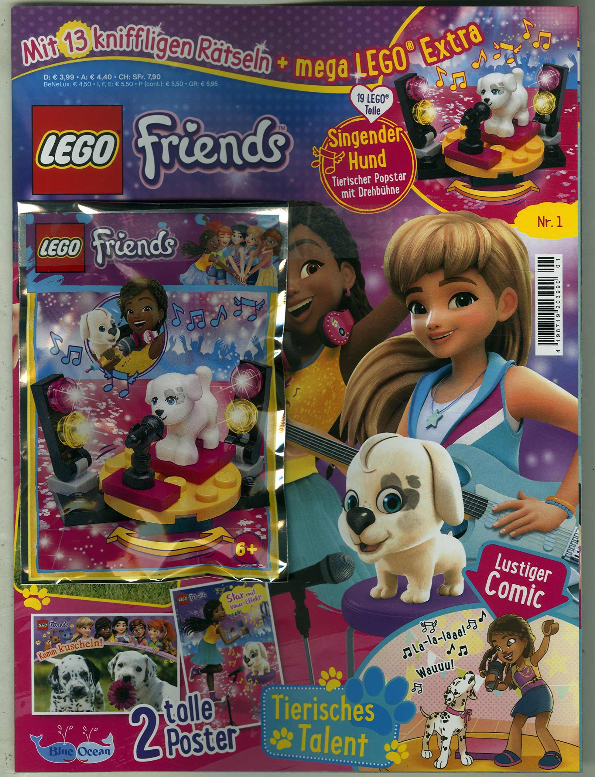 LEGO Friends Magazin 1/2021 "Extra: Singender Hund" Young adult books