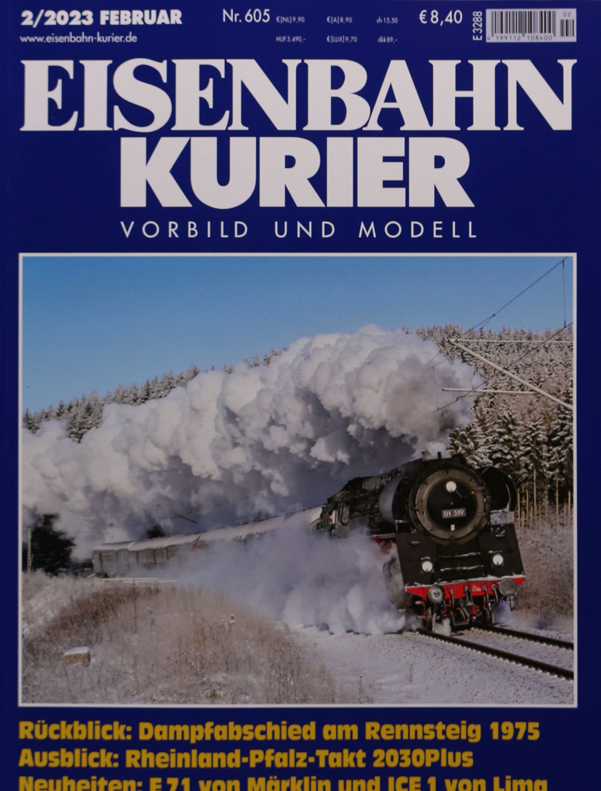 EISENBAHNKURIER 2/2023 "Dampfabschied am Rennsteig 1975" Hobbies & Crafts