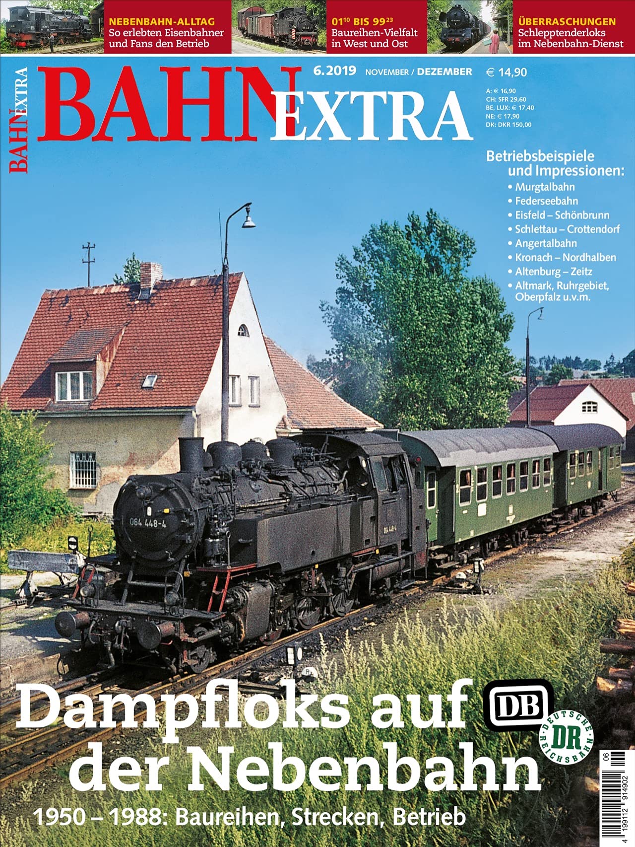 Product Image: Dampfloks auf der Nebenbahn bei DB und DR (Bahn Extra)
