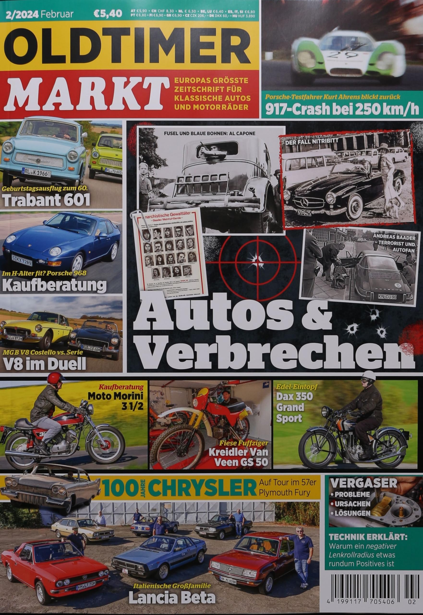 OLDTIMER MARKT 2/2024 "Autos & Verbrechen" Business & Technology