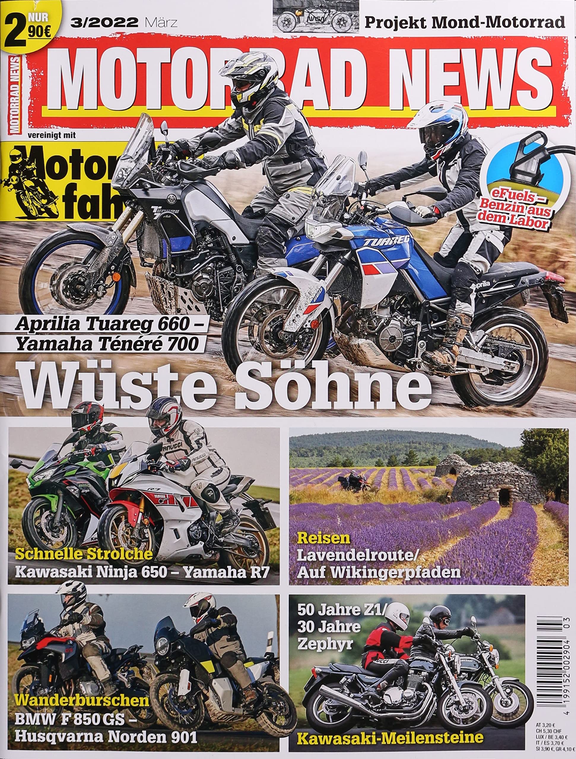 MOTORRAD NEWS 3/2022 "Wüste Söhne" Business & Technology