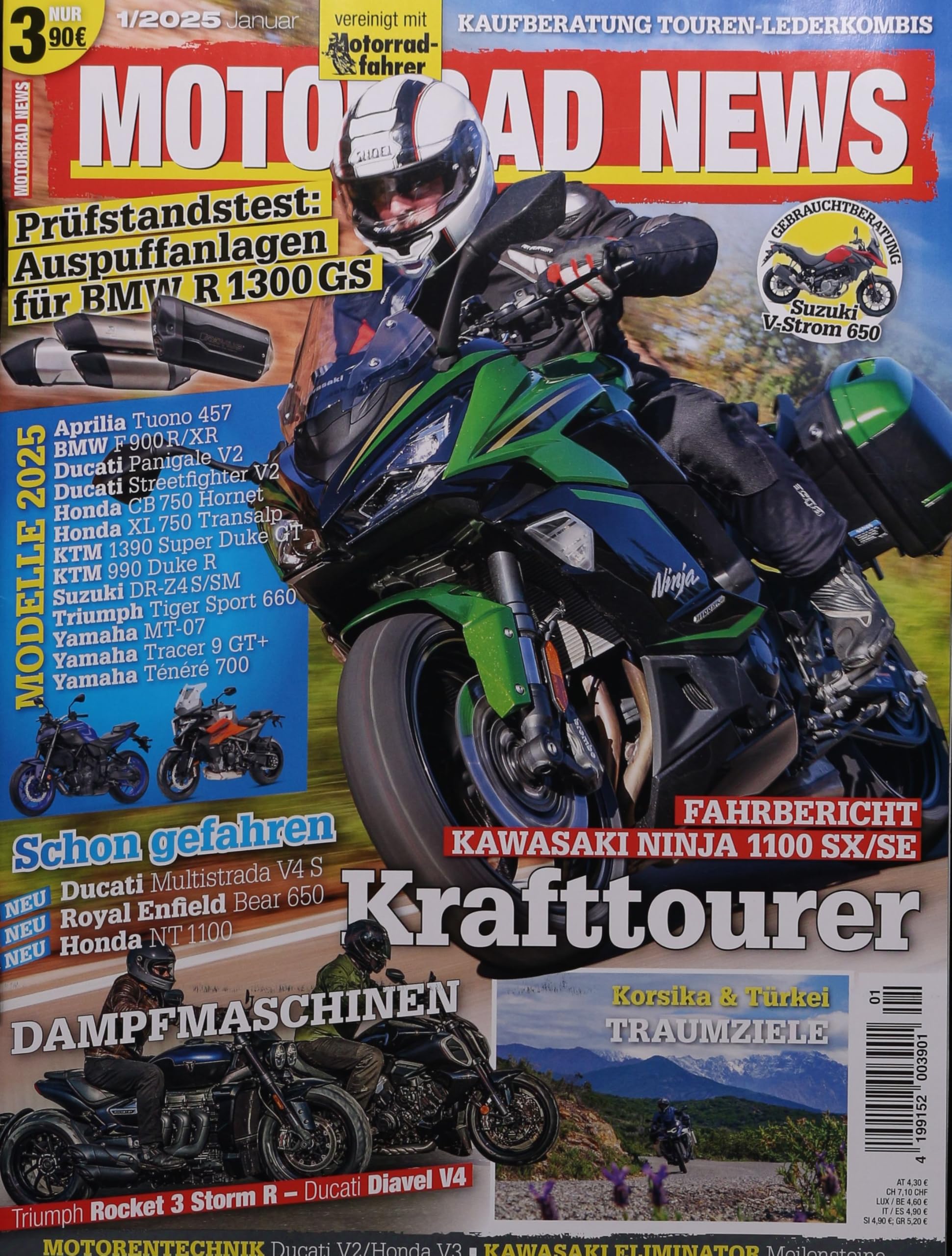 MOTORRAD NEWS 1/2025 "Krafttourer" Business & Technology
