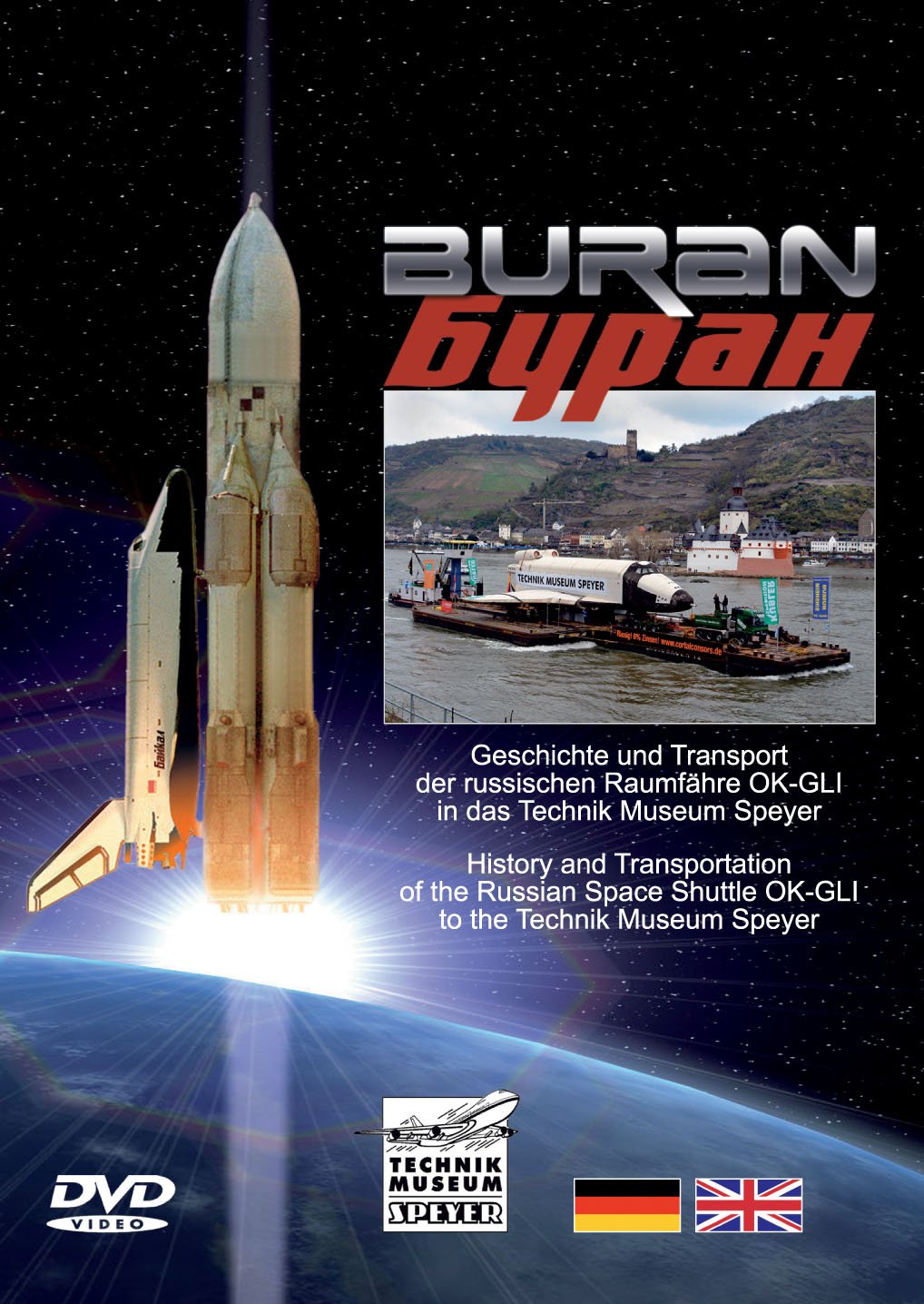 DVD BURAN Space Shuttle Geschichte und Transport der russischen Raumfähre OK-GLI Films