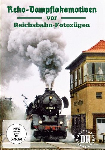 Reko-Dampflokomotiven vor Reichsbahn-Fotozügen Films