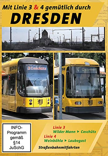 Mit Linie 3 & 4 gemütlich durch Dresden - Straßenbahnmitfahrten Films