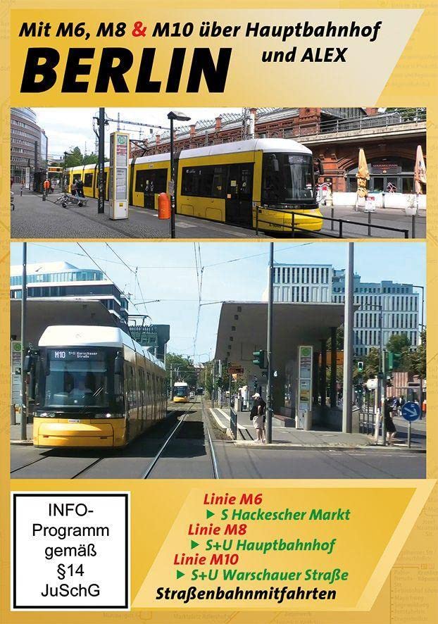 Berlin - Mit der M6, M8 & M10 über Hauptbahnhof und Alex durch Berlin Films