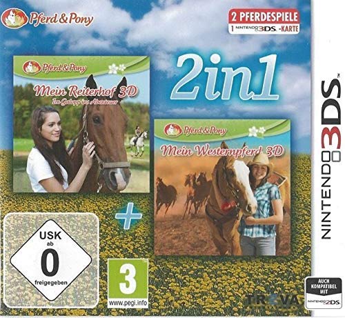 2 in 1 - Westernpferd 3D + Reiterhof 3D Nintendo DS