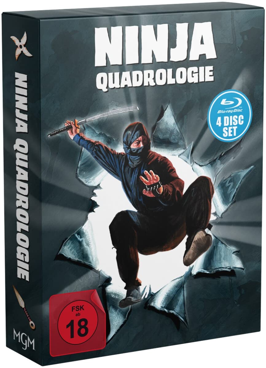 Ninja Quadrologie 1-4 Deluxe-Edition (4 Blu-ray-Digipak im Schuber+32-seitiges Booklet) Films
