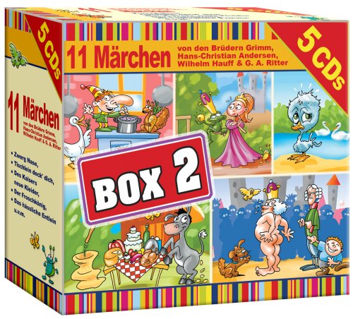 Die Märchenbox 2 - 11 Märchen von den Brüdern Grimm, Hans-Christian Andersen, Wilhelm Hauff & G. A. Ritter Children & Young People Audio Books