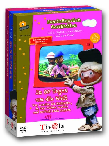 Sandmännchen - In 80 Tagen um die Welt Teil 1 - 3, 3 DVDs Box sets