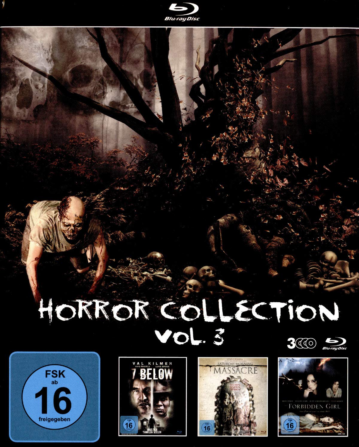 Horror Collection.Vol.4,3 Blu-ray: 7 Below - Saturday Morning Massacre - The Forbidden Girl Movies